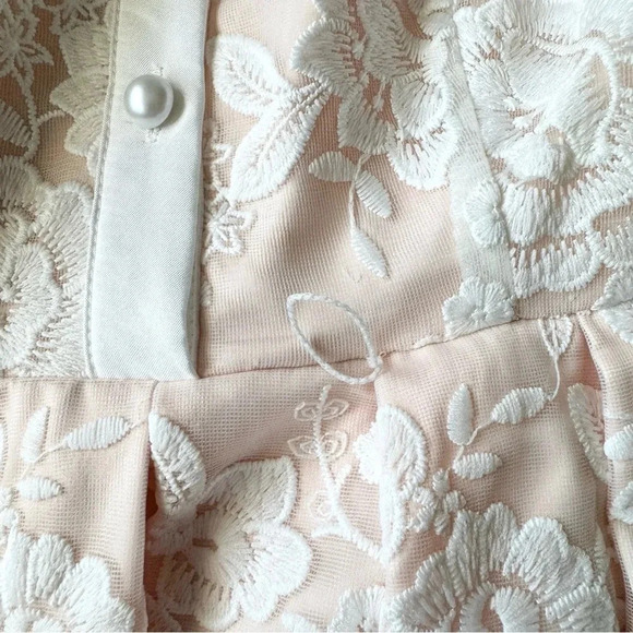 ELIZA J Fit & Flare All Over Floral Lace Dress  in White Size 2 - Picture 7 of 13